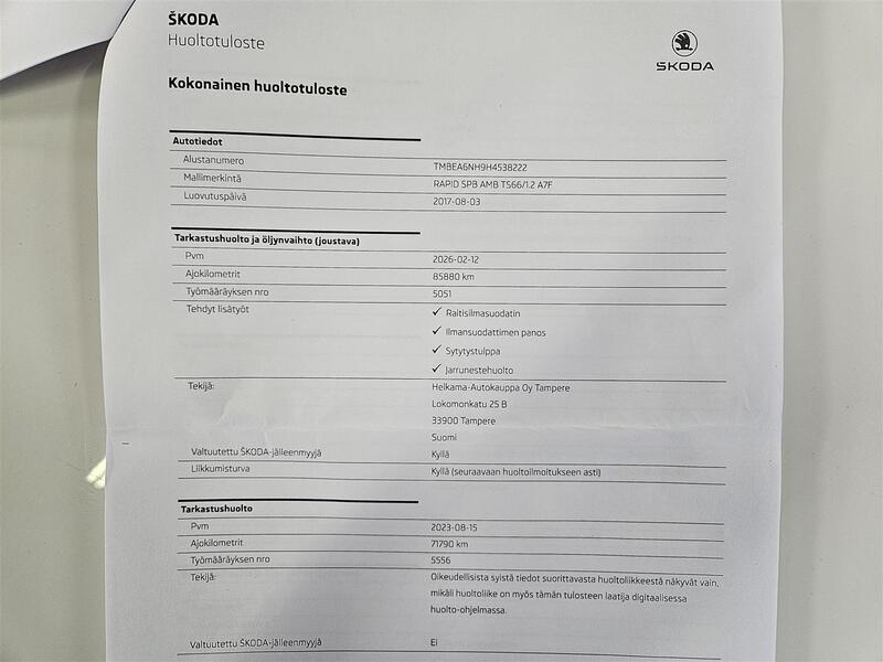 Skoda Rapid vaihtoauto