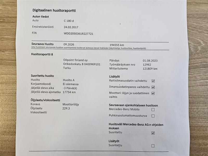 Mercedes-Benz C vaihtoauto