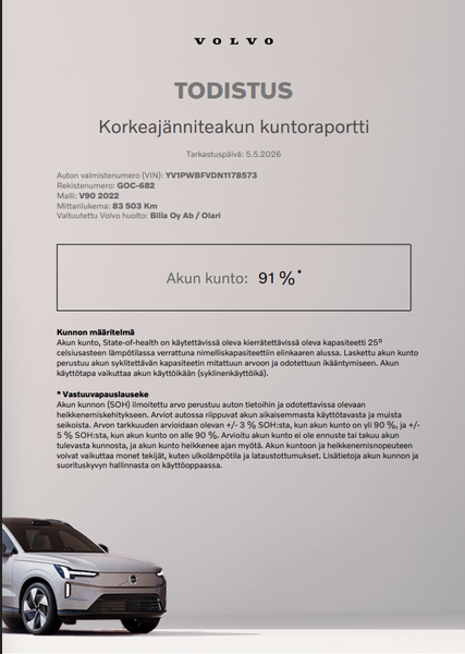 Volvo V90 vaihtoauto