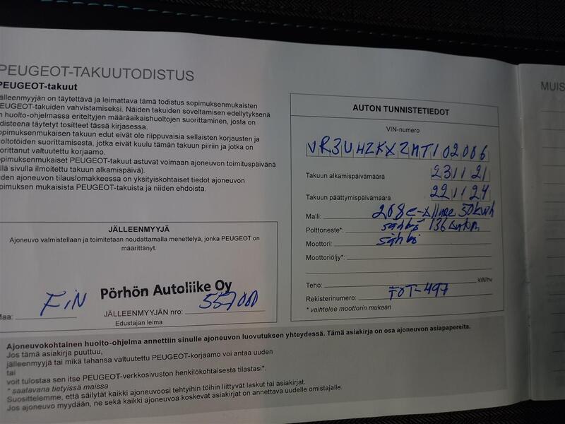 Peugeot e-208 vaihtoauto