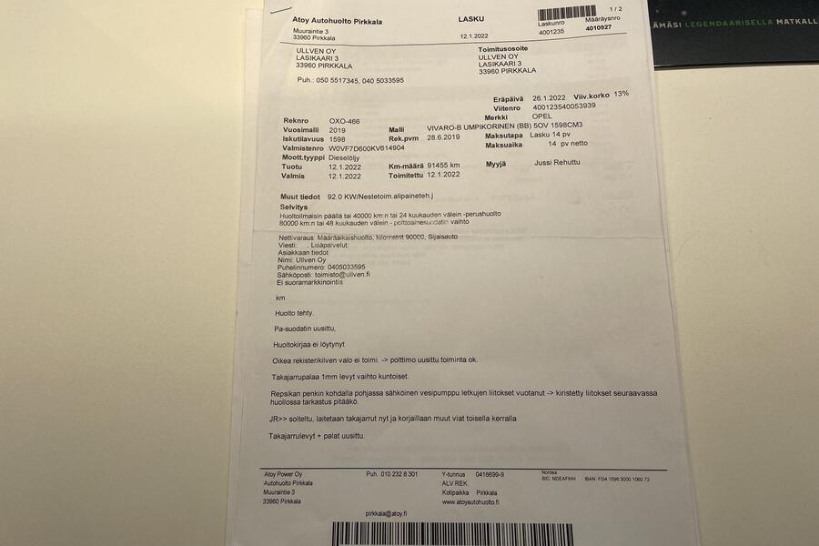 Opel Vivaro vaihtoauto