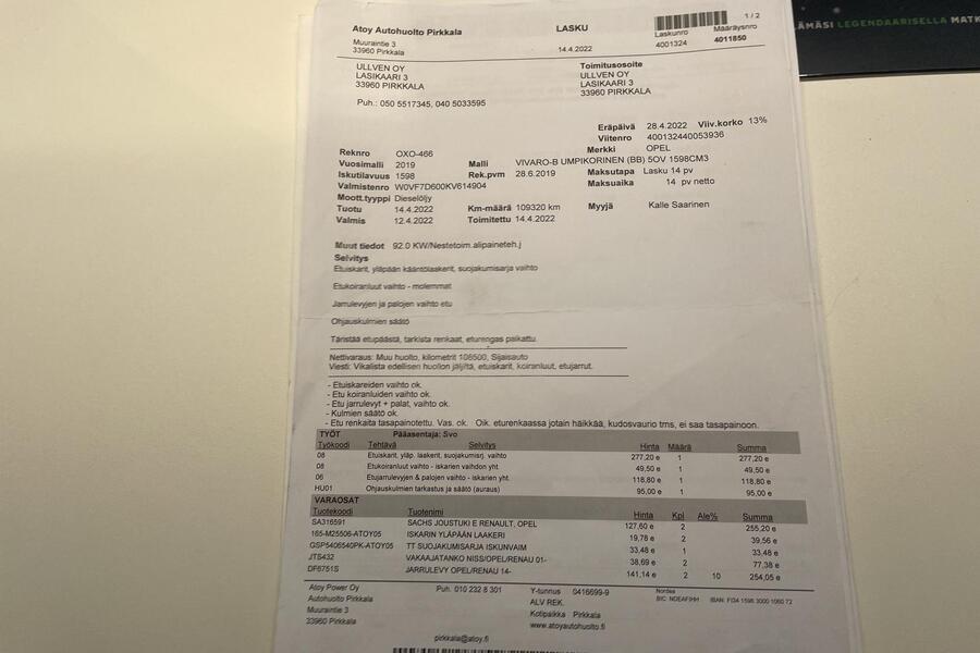 Opel Vivaro vaihtoauto