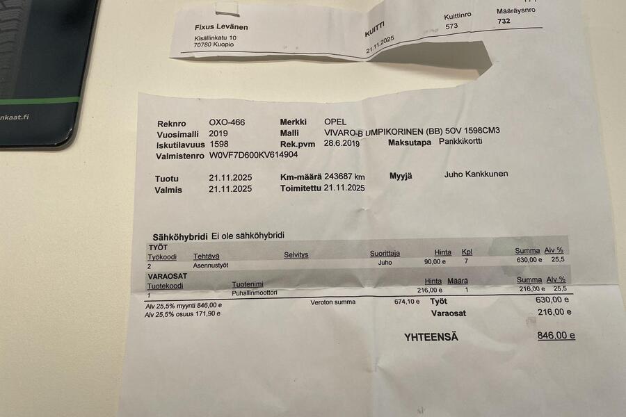 Opel Vivaro vaihtoauto