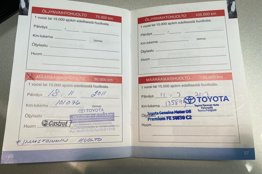 Toyota Avensis vaihtoauto