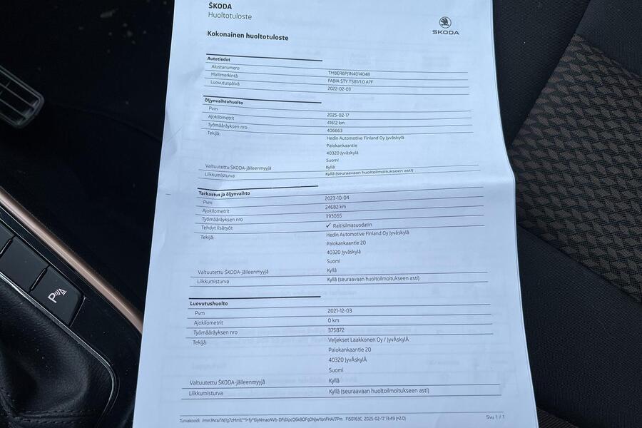 Skoda Fabia vaihtoauto