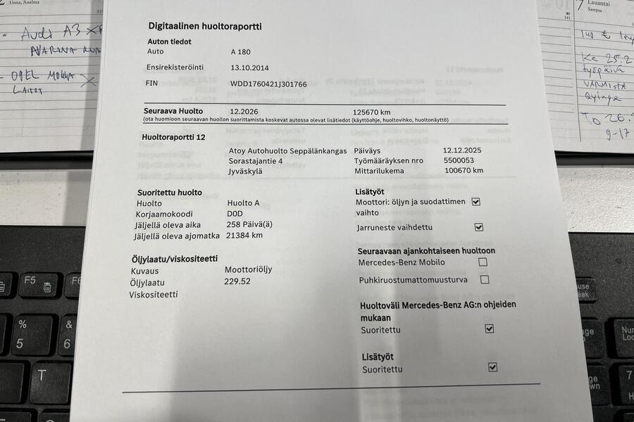 Mercedes-Benz A vaihtoauto