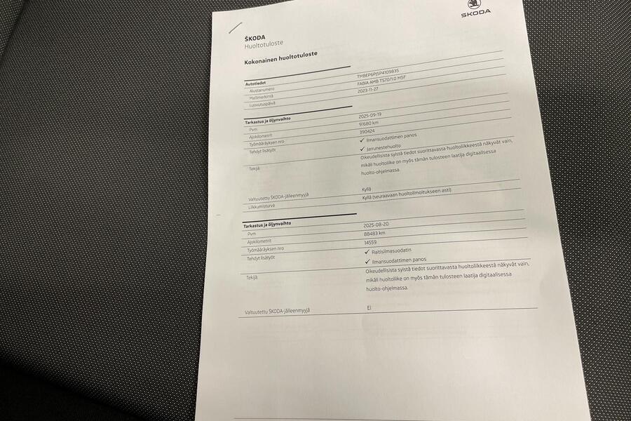 Skoda Fabia vaihtoauto