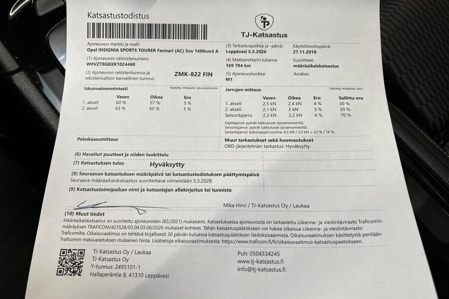 Opel Insignia vaihtoauto