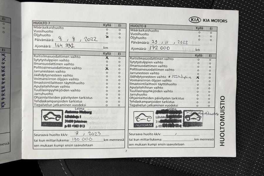 Kia Sorento vaihtoauto