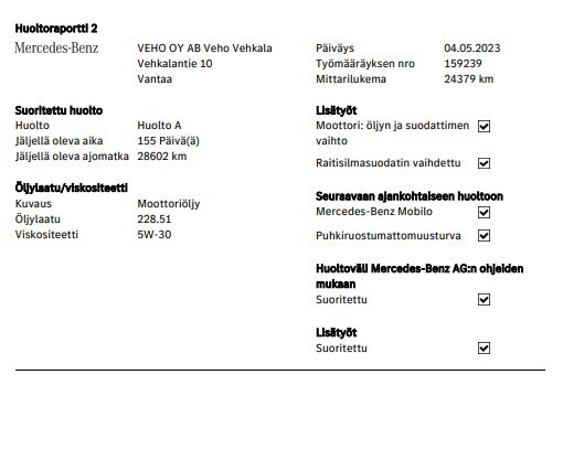 Mercedes-Benz Vito vaihtoauto