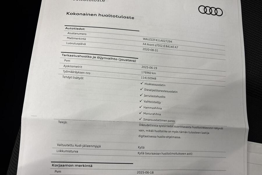 Audi A4 vaihtoauto