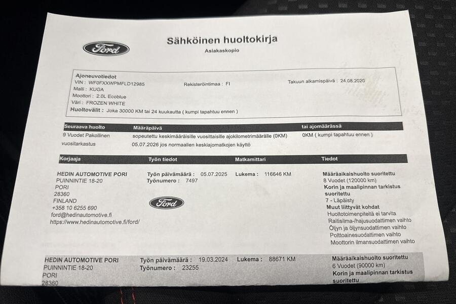 Ford Kuga vaihtoauto