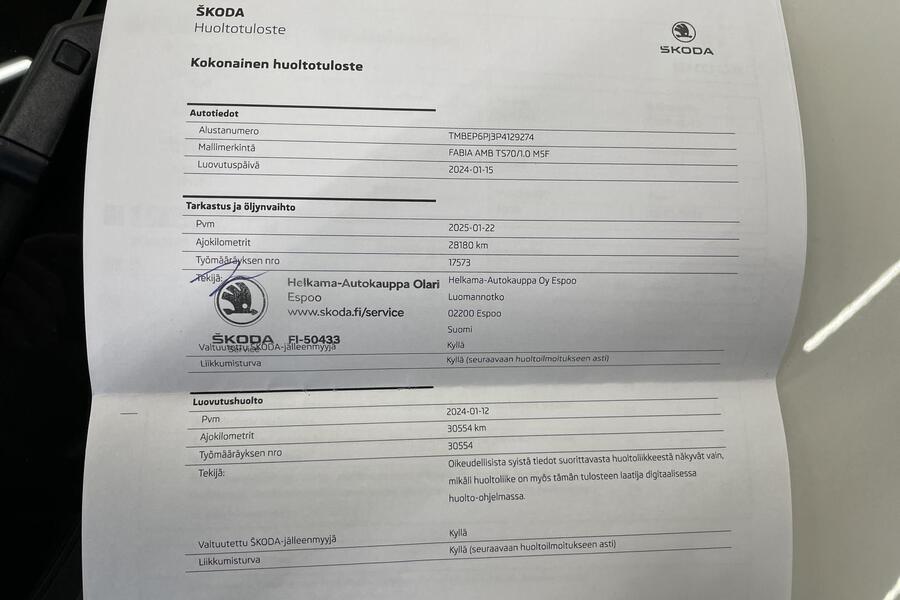 Skoda Fabia vaihtoauto