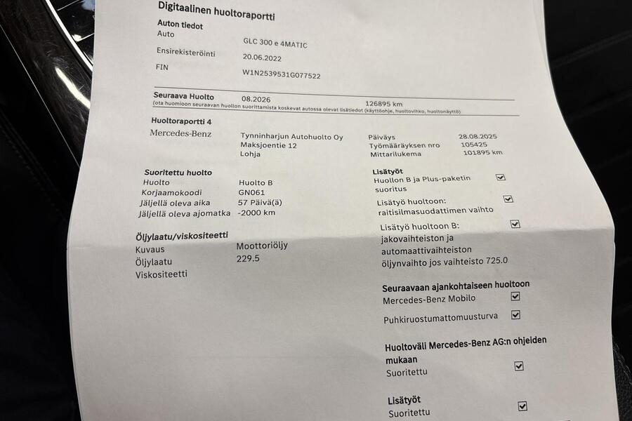 Mercedes-Benz GLC vaihtoauto