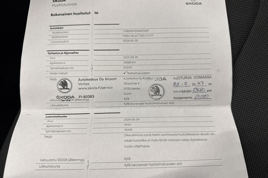 Skoda Fabia vaihtoauto