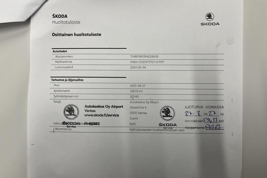 Skoda Fabia vaihtoauto