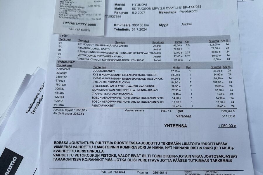 Hyundai Tucson vaihtoauto