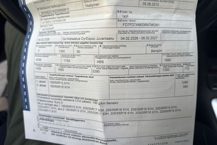 Volkswagen Golf Plus vaihtoauto