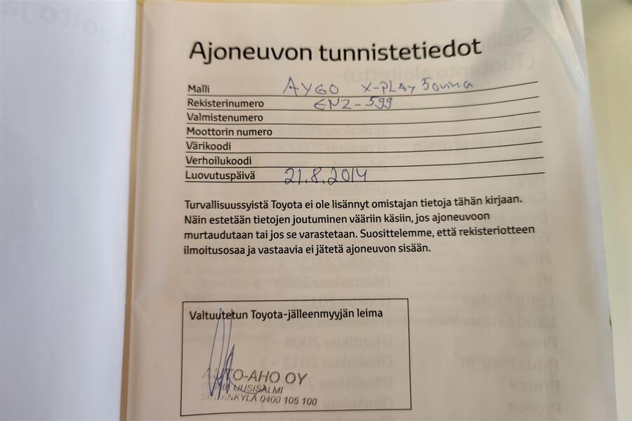 Toyota AYGO vaihtoauto