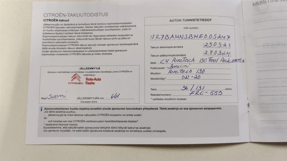 Citroën C4 vaihtoauto