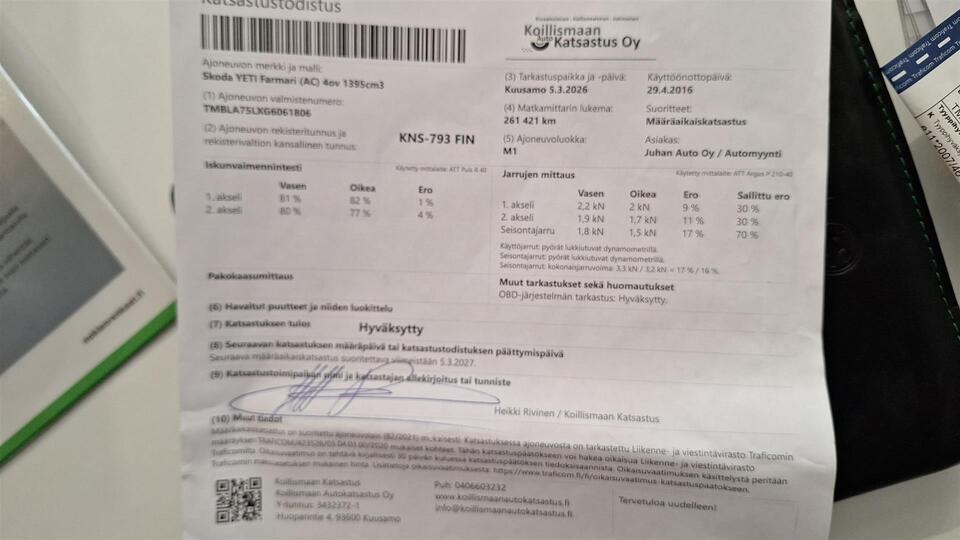 Skoda Yeti vaihtoauto