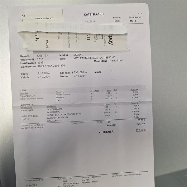 Skoda Yeti vaihtoauto