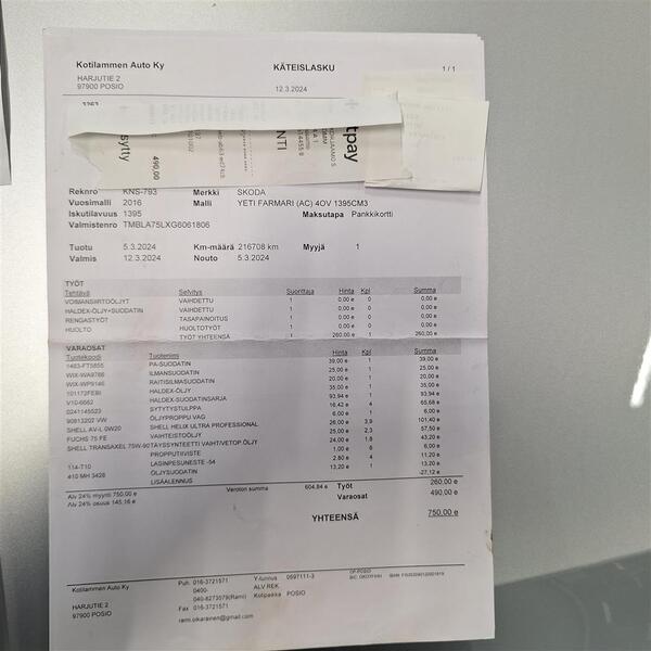 Skoda Yeti vaihtoauto