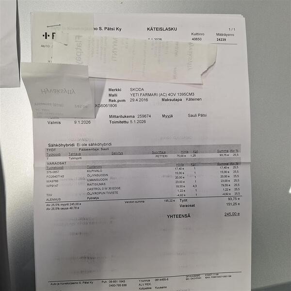 Skoda Yeti vaihtoauto