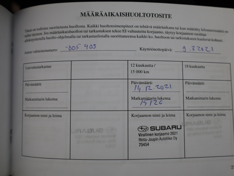 Subaru Outback vaihtoauto