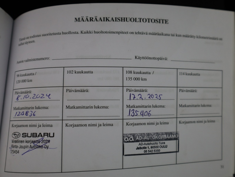 Subaru Outback vaihtoauto