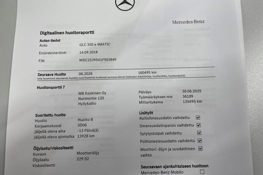 Mercedes-Benz GLC vaihtoauto