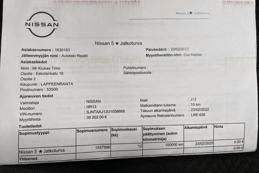 Nissan Qashqai vaihtoauto