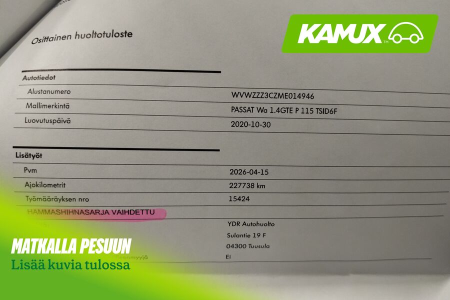 Volkswagen Passat vaihtoauto