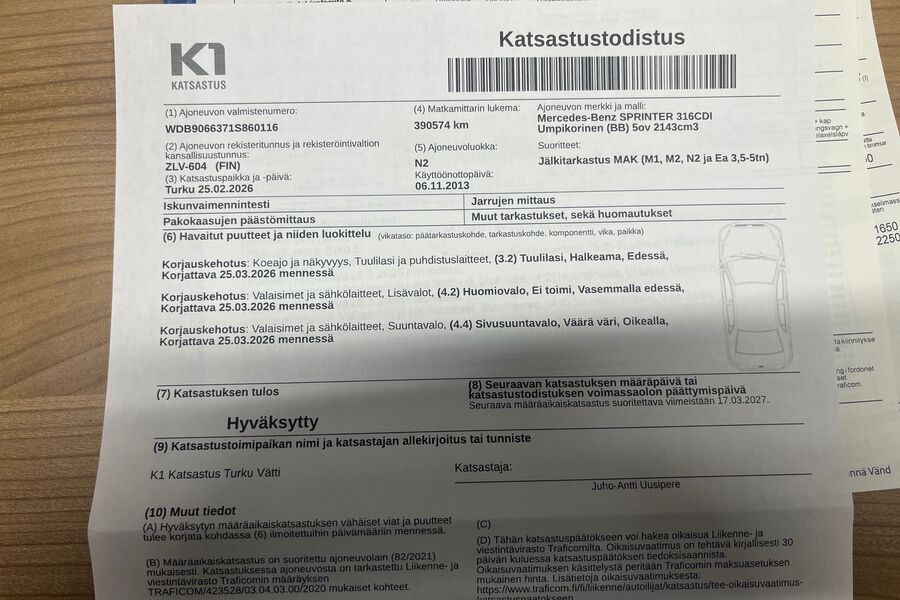 Mercedes-Benz Sprinter vaihtoauto