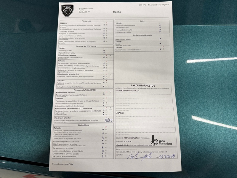 Peugeot 308 vaihtoauto