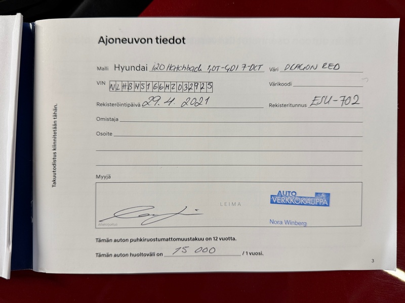 Hyundai i20 Hatchback vaihtoauto