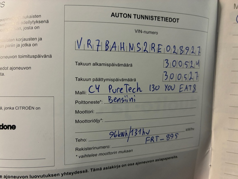 Citroën C4 vaihtoauto