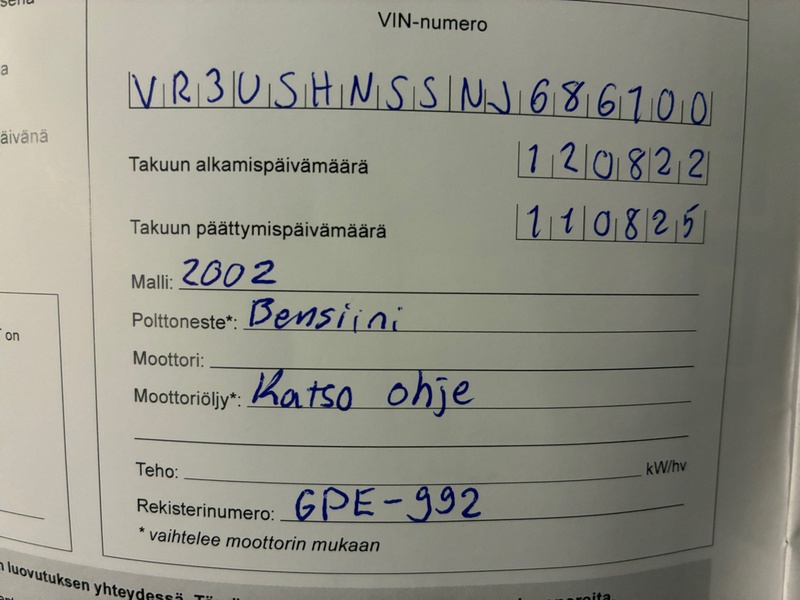 Peugeot 2008 vaihtoauto