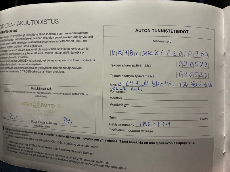 Citroën C4 vaihtoauto