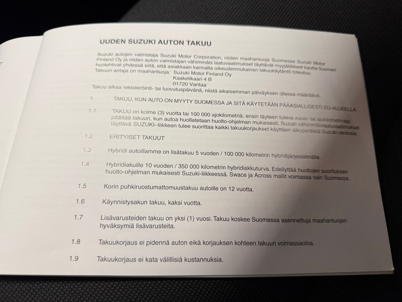 Suzuki Swace vaihtoauto