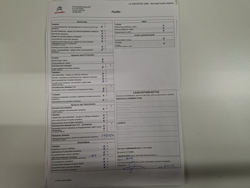 Citroën C3 Aircross vaihtoauto