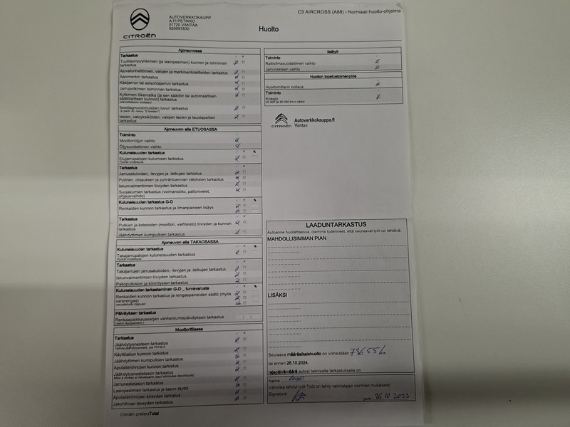 Citroën C3 Aircross vaihtoauto