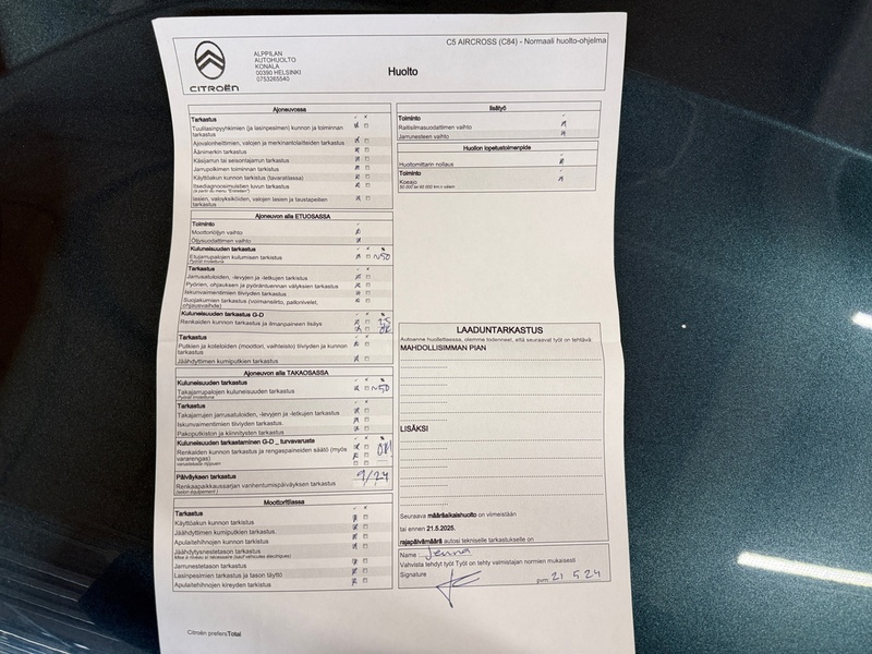 Citroën C5 Aircross vaihtoauto