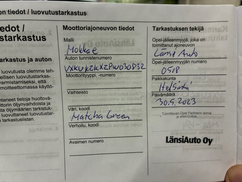 Opel Mokka-e vaihtoauto