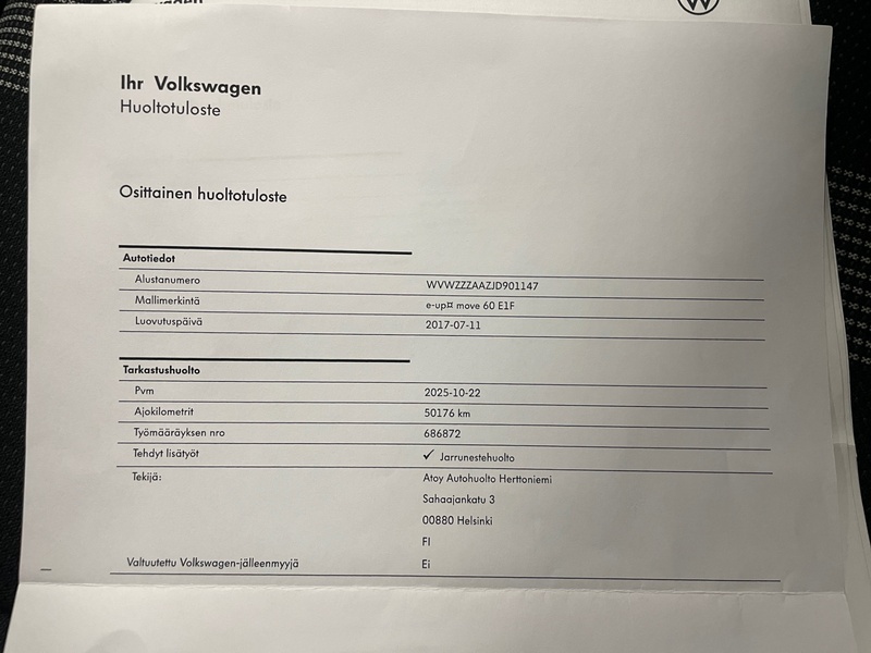 Volkswagen up! vaihtoauto