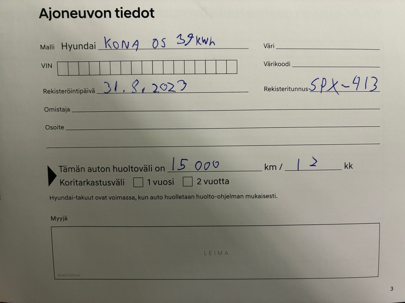 Hyundai Kona vaihtoauto