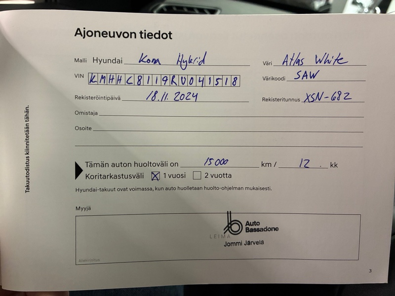 Hyundai KONA Hybrid vaihtoauto