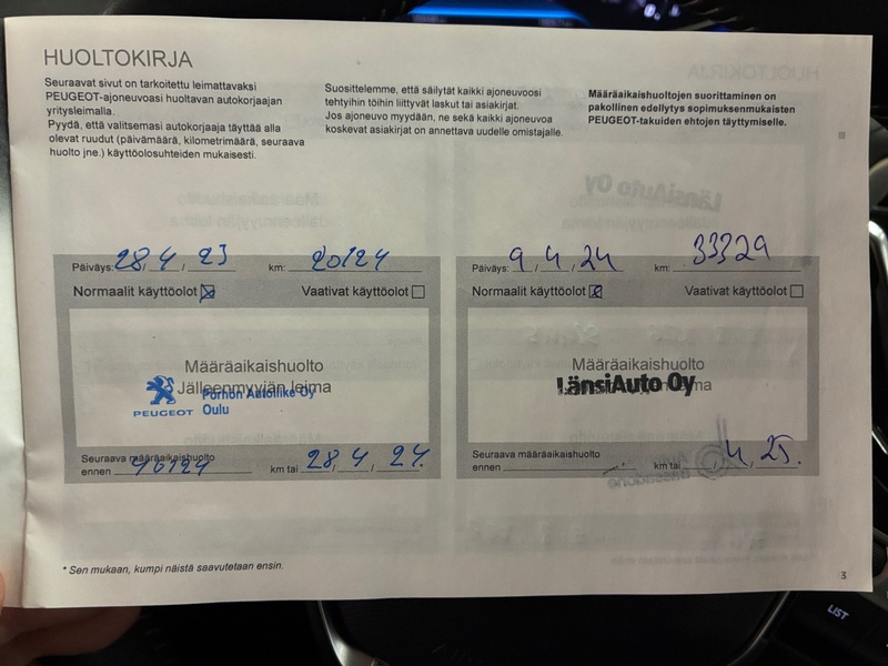 Peugeot 3008 vaihtoauto
